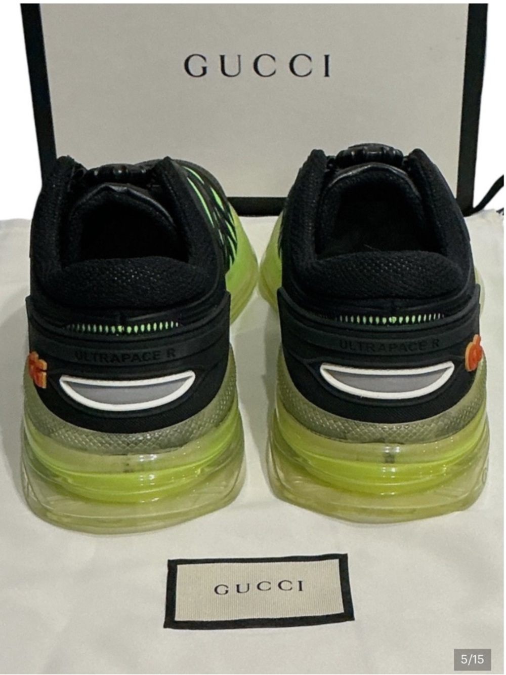 New authentic Gucci luxury designer men’s signature sneakers sz US 6.5 Gucci 6 - Picture 5 of 15